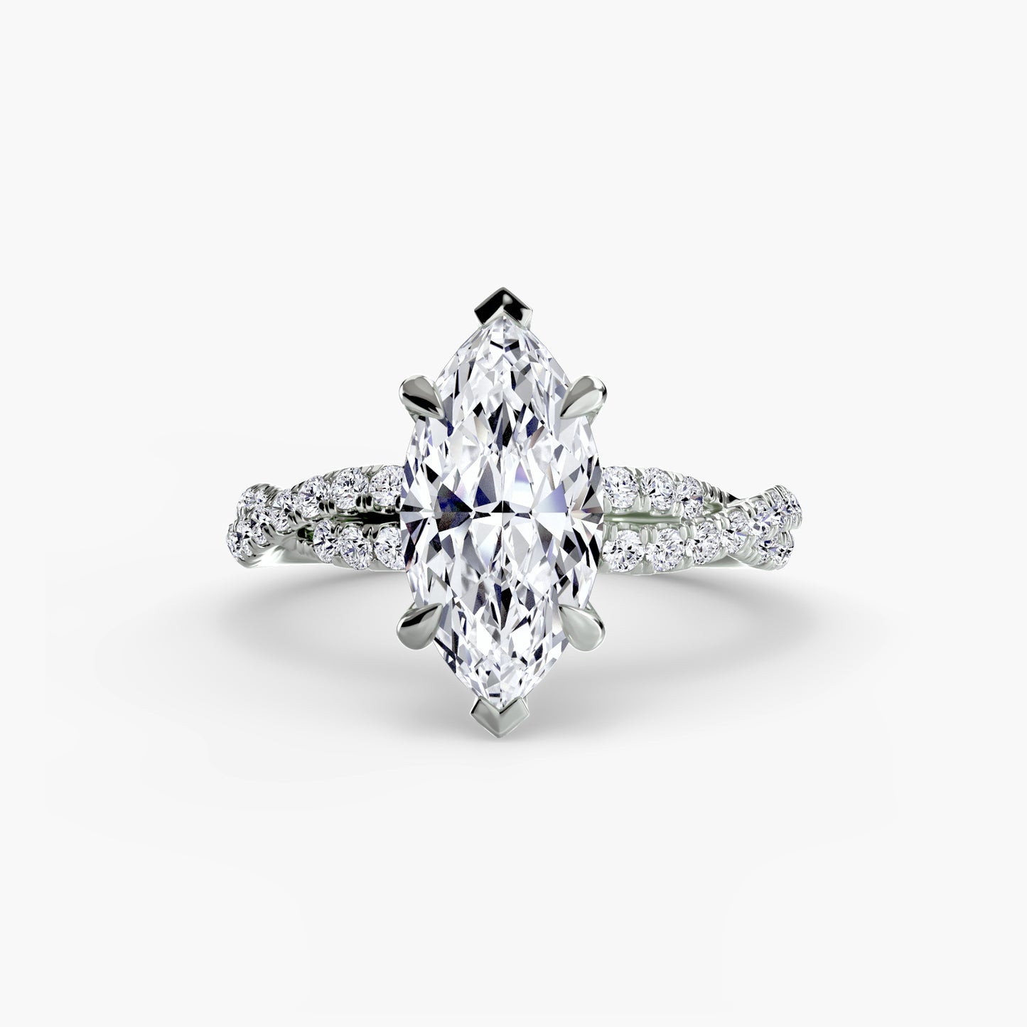 Le solitaire pavé tordu