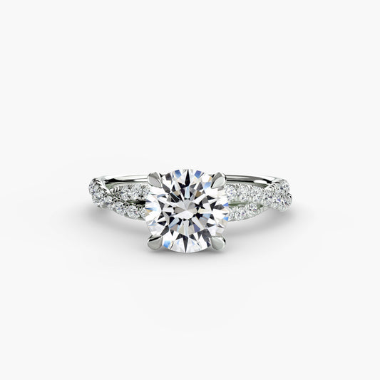 Le solitaire pavé tordu