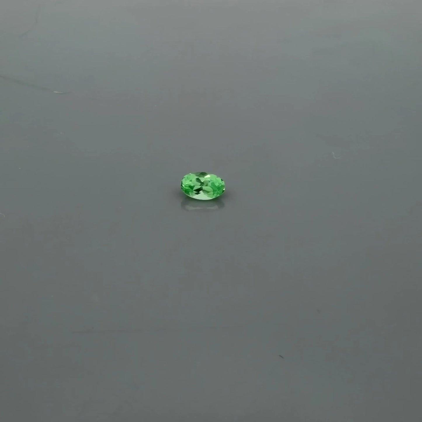 0.34ct Oval Natural Garnet (Colour Green, Clarity Slightly Included, Cut Faceted)