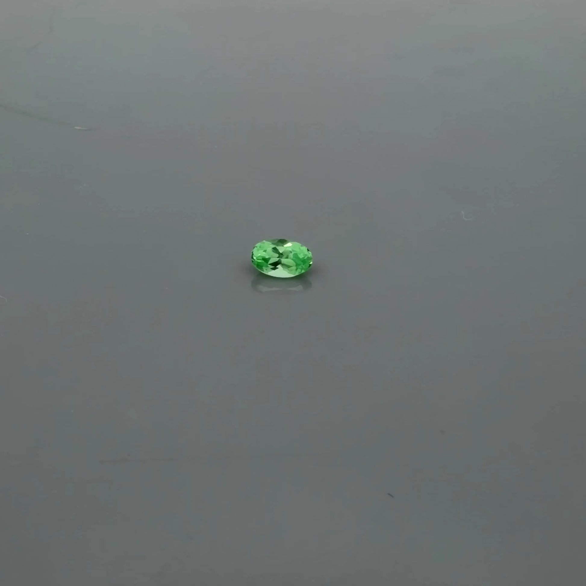 0.34ct Oval Natural Garnet (Colour Green, Clarity Slightly Included, Cut Faceted)