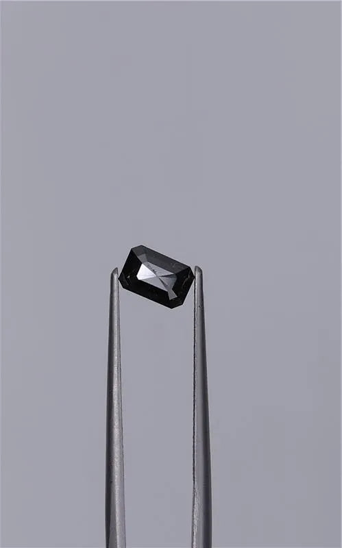 0.88ct Emerald Natural Diamond (Colour Fancy Black, Clarity VVS2, Cut EX, GIA Certified)