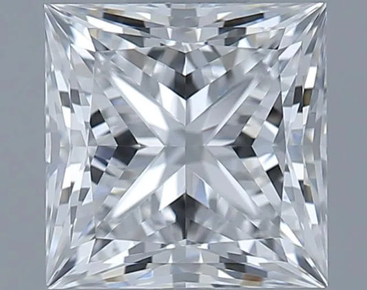 1.02ct Princess Natural Diamond (Colour D, Clarity FL, Cut GD, GIA Certified)