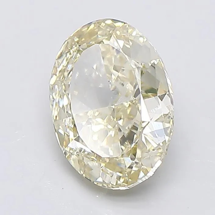 1.54ct Oval Lab Grown Diamond (Colour Fancy Light Yellow, Clarity VS1, IGI Certified)