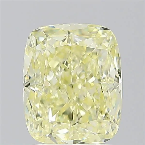 2.01ct Cushion modified Natural Diamond (Colour Fancy Light Yellow, Clarity VS1, GIA Certified)
