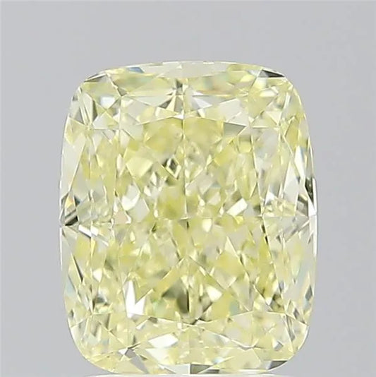 2.01ct Cushion modified Natural Diamond (Colour Fancy Light Yellow, Clarity VS1, GIA Certified)