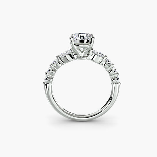 Bague d'accent étagée