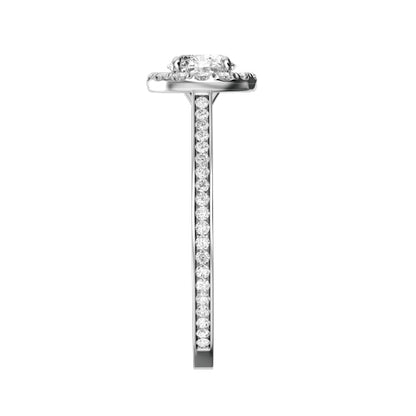 Round Natural Diamond Bridal Ring — side