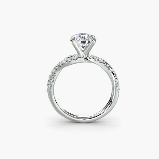 Le solitaire pavé tordu
