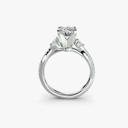 Bague Twist Pavé