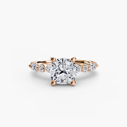 Solitaire avec Éternité Pavé 2