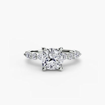 Solitaire avec Éternité Pavé 2