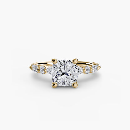 Solitaire avec Éternité Pavé 2