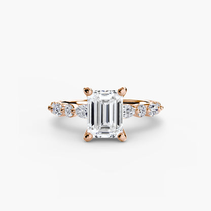 Solitaire avec Éternité Pavé 2