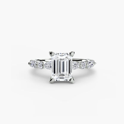 Solitaire avec Éternité Pavé 2