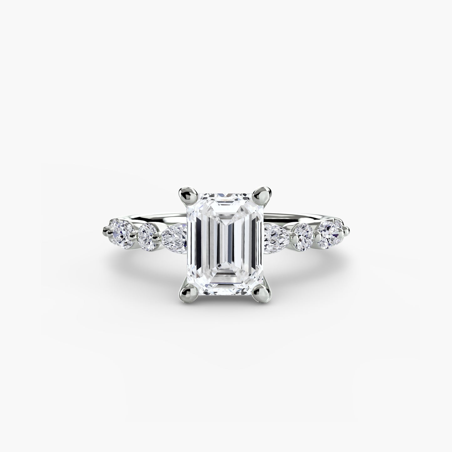 Solitaire avec Éternité Pavé 2