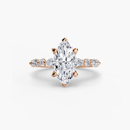 Solitaire avec Éternité Pavé 2