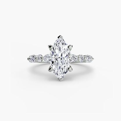 Solitaire avec Éternité Pavé 2