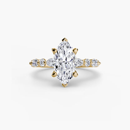 Solitaire avec Éternité Pavé 2