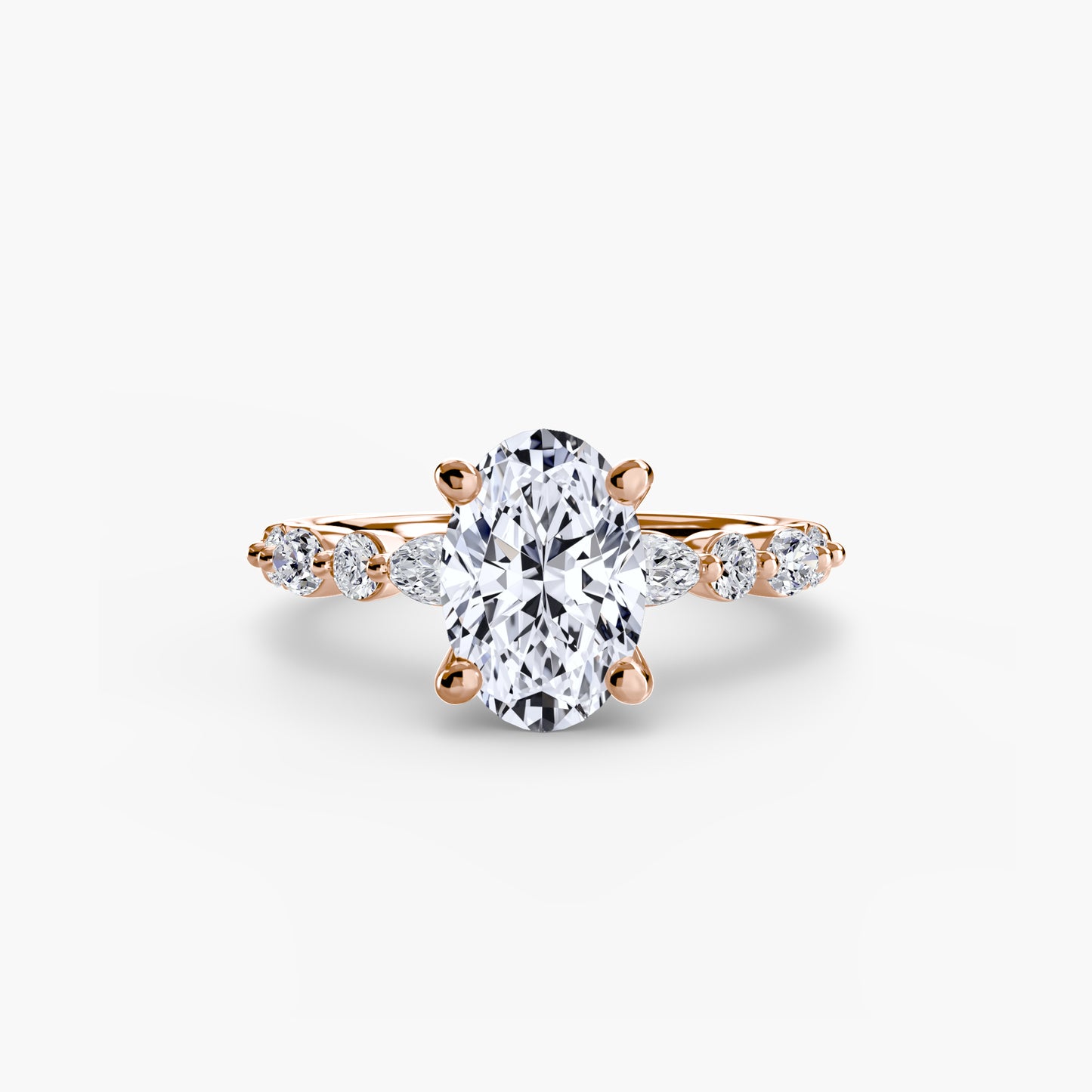 Solitaire avec Éternité Pavé 2