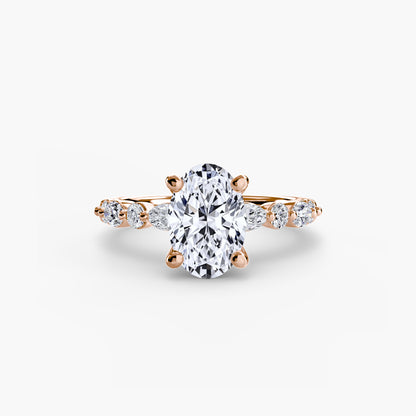 Solitaire avec Éternité Pavé 2