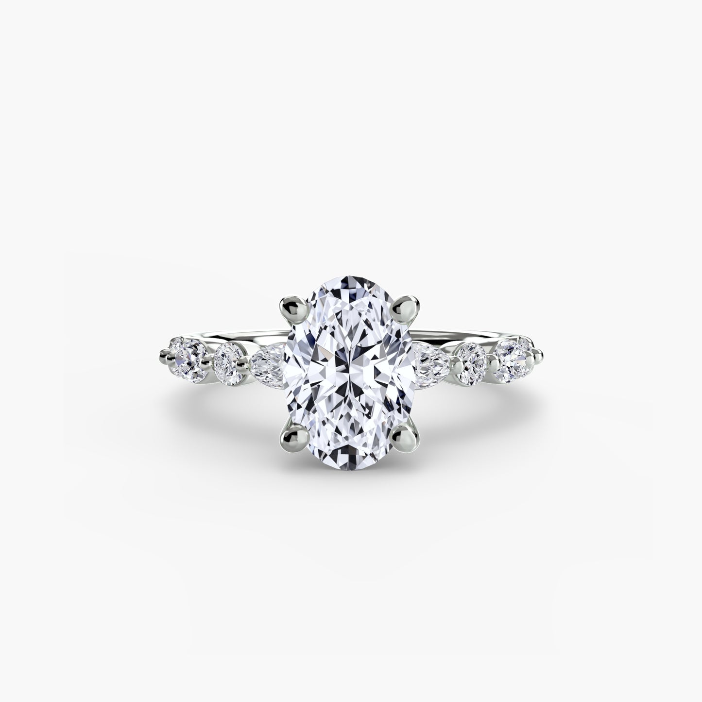 Solitaire avec Éternité Pavé 2