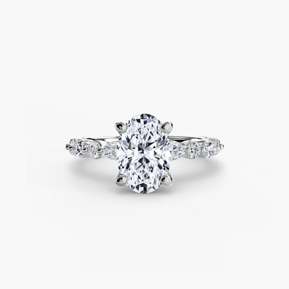 Solitaire avec Éternité Pavé 2