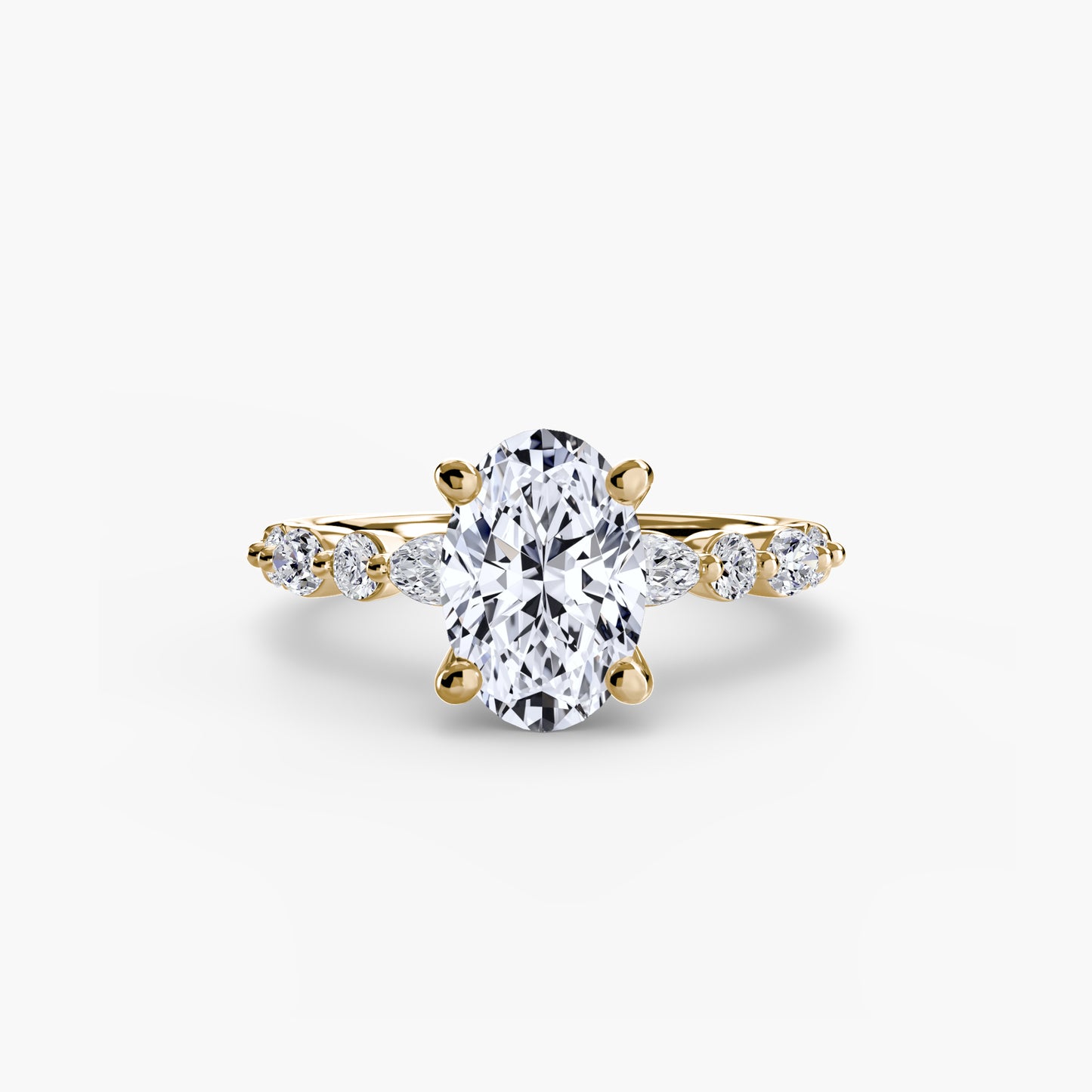Solitaire avec Éternité Pavé 2