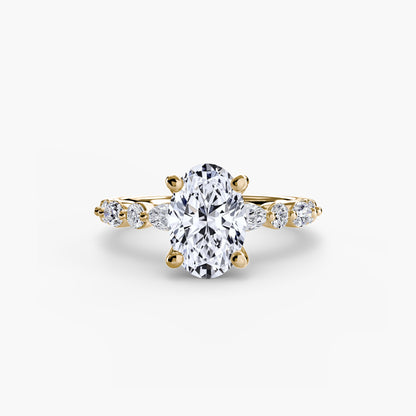 Solitaire avec Éternité Pavé 2