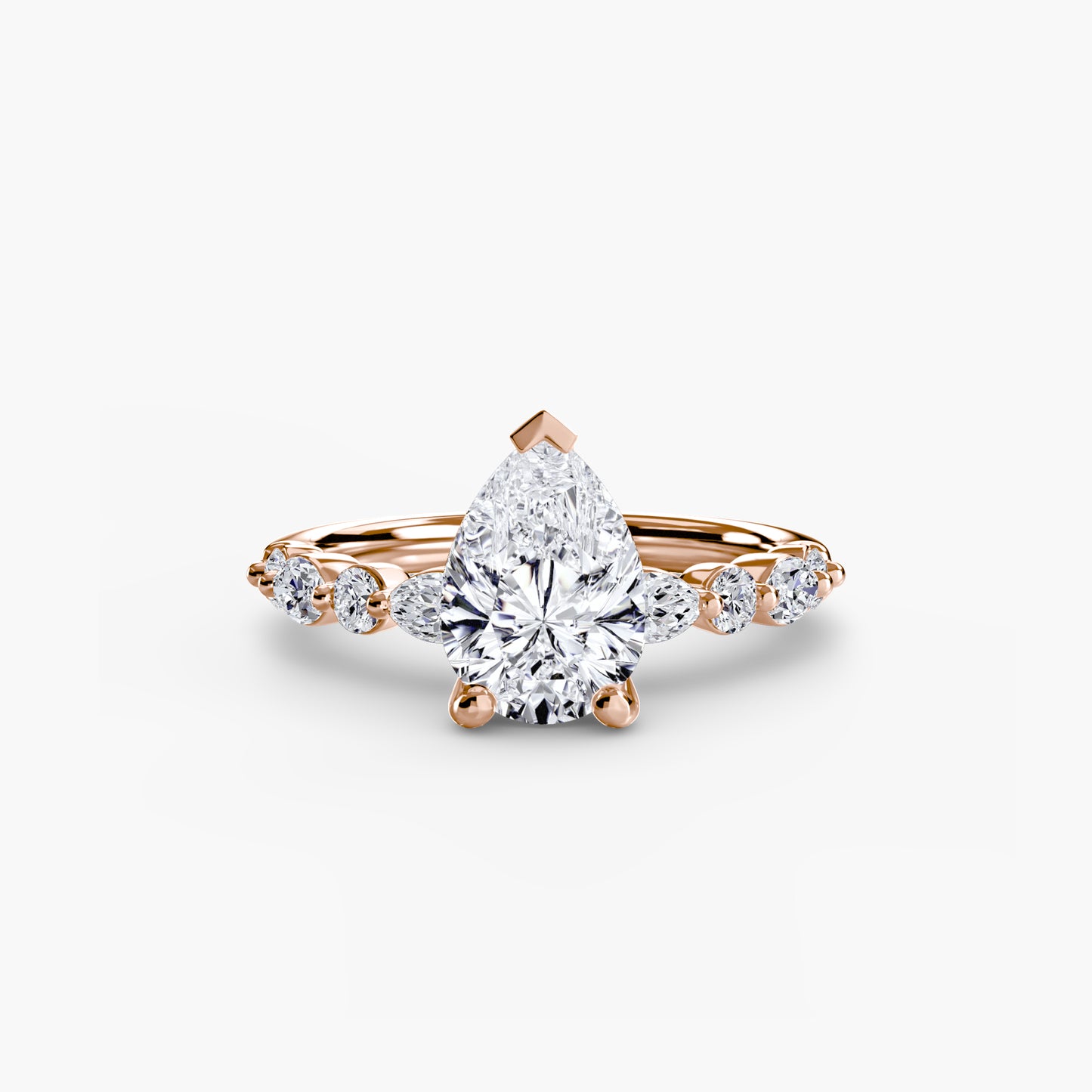 Solitaire avec Éternité Pavé 2