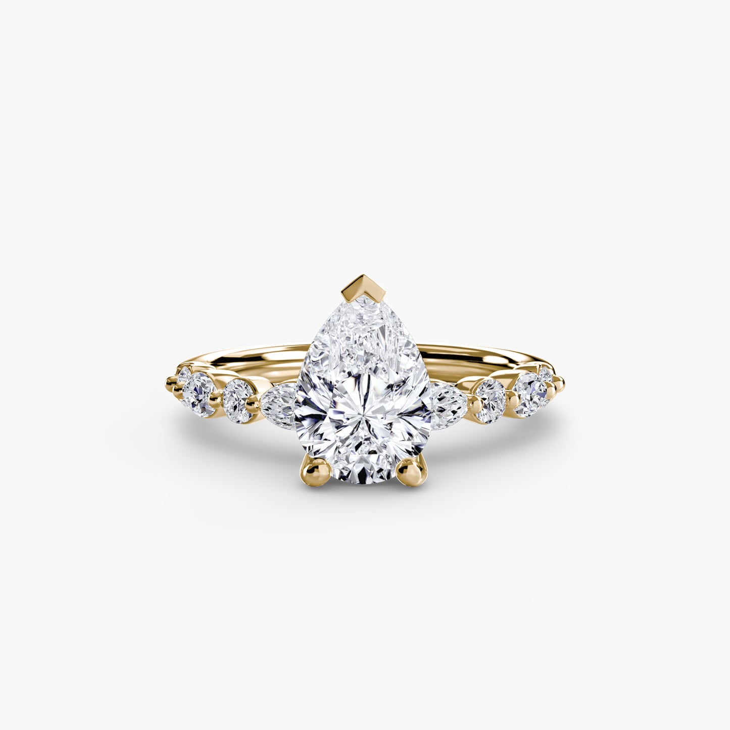 Solitaire avec Éternité Pavé 2