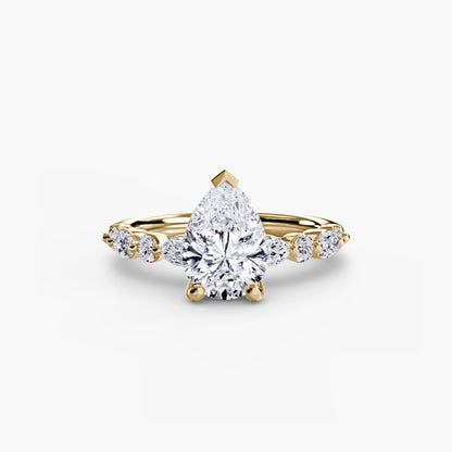 Solitaire avec Éternité Pavé 2