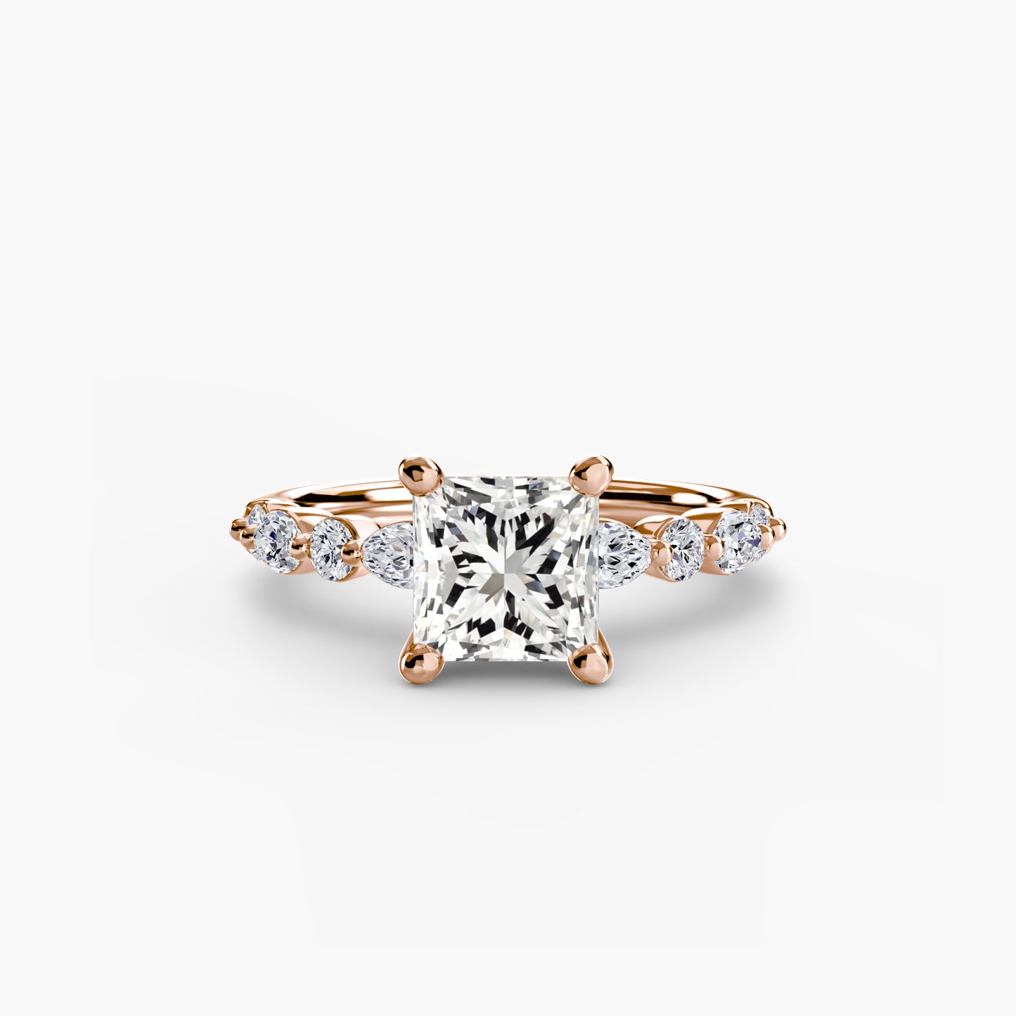 Solitaire avec Éternité Pavé 2