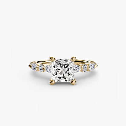 Solitaire avec Éternité Pavé 2