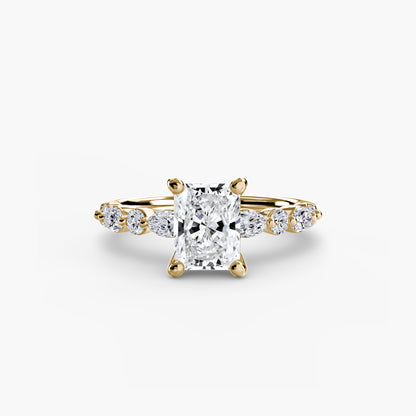 Solitaire avec Éternité Pavé 2
