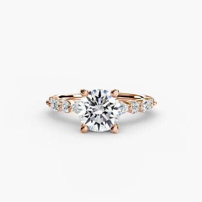 Solitaire avec Éternité Pavé 2