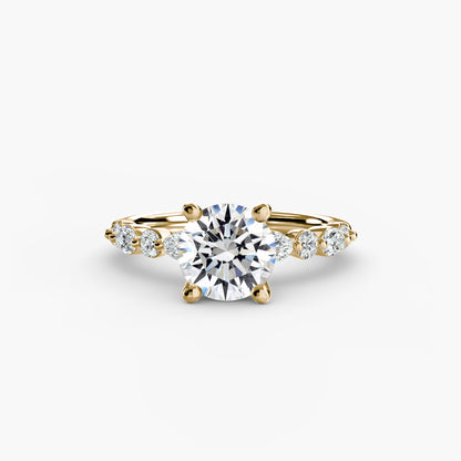 Solitaire avec Éternité Pavé 2